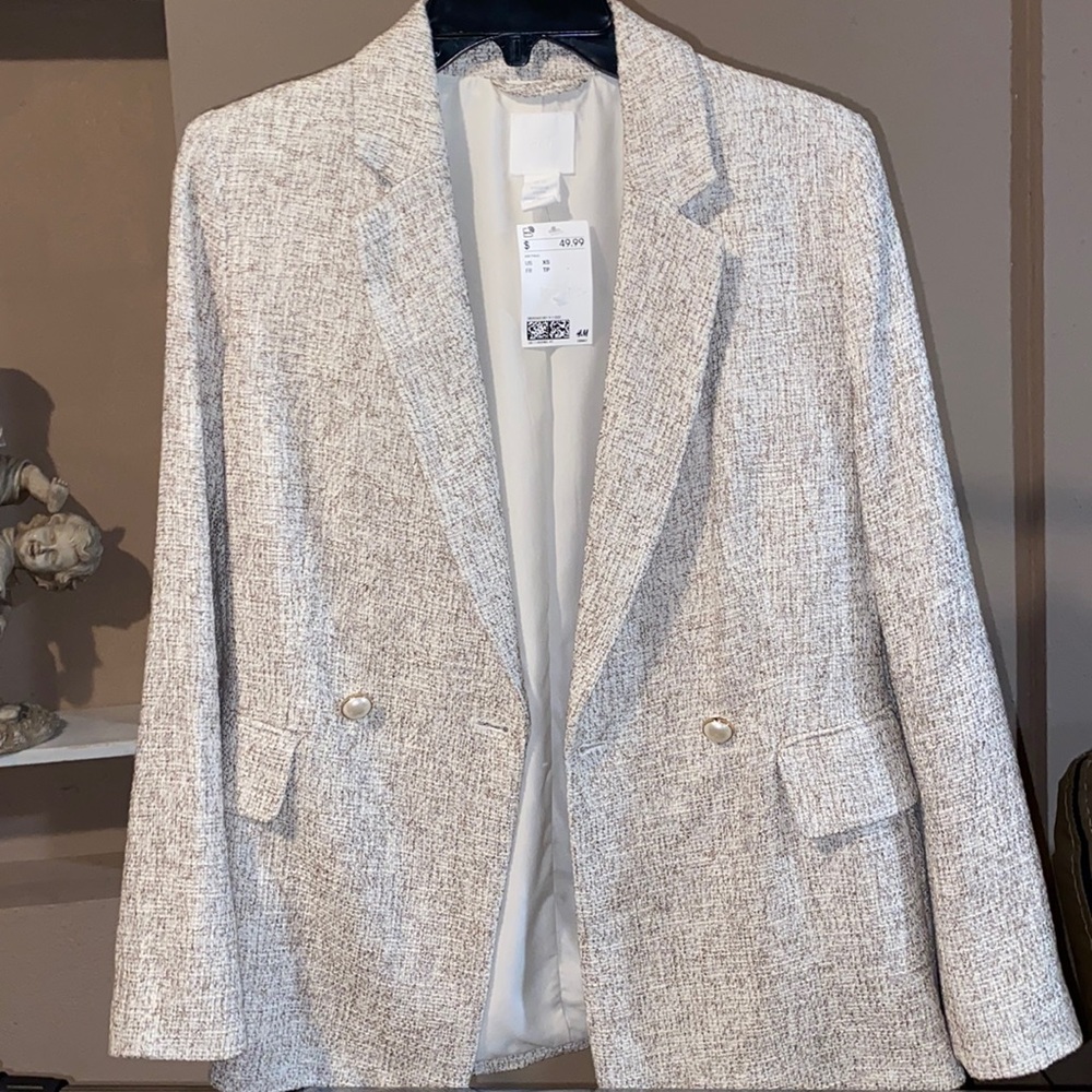 H&M Pearl Blazer NEW